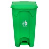 Brooks 100 ltr. trend plastic trash pedal bin 